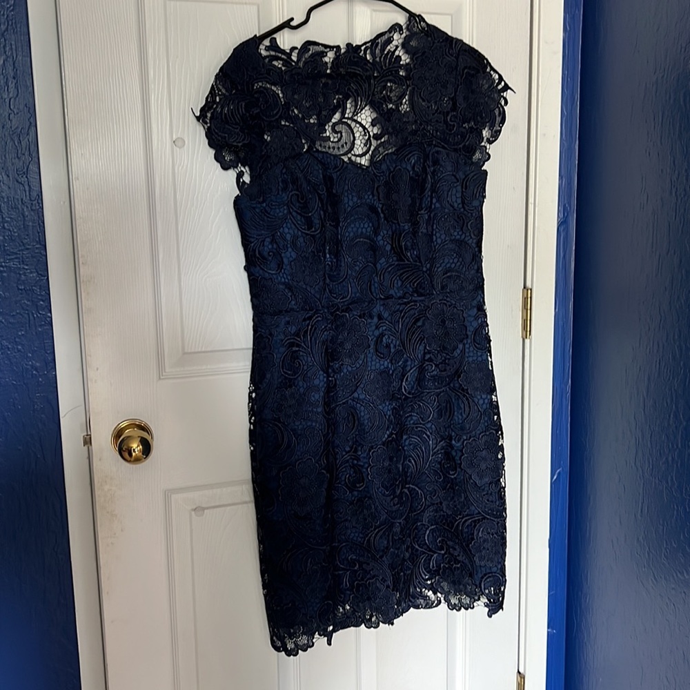 Gorgeous Navy Blue Lace Dress